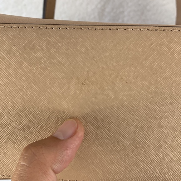 Michael Kors Selma Handbag Women’s Medium Dark Khaki Saffiano Leather Tote - Picture 10 of 16